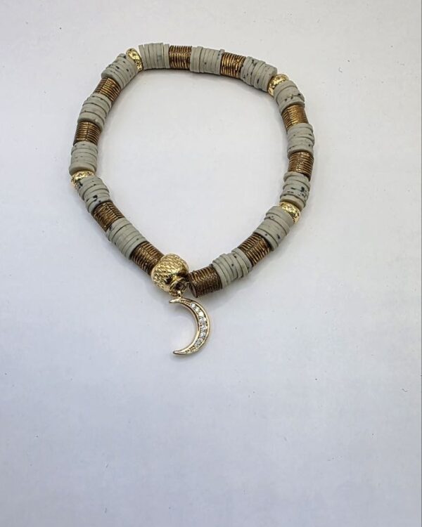 Skull Moon Ceramic Bracelet