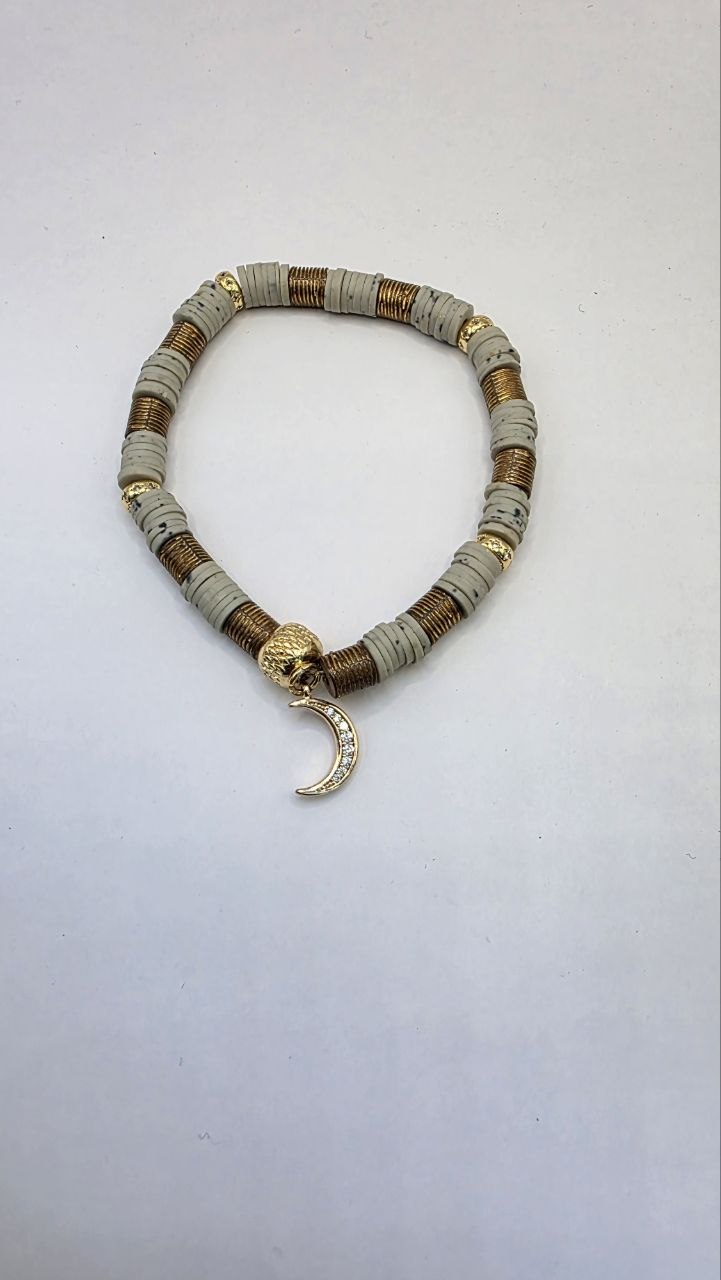 Skull Moon Ceramic Bracelet