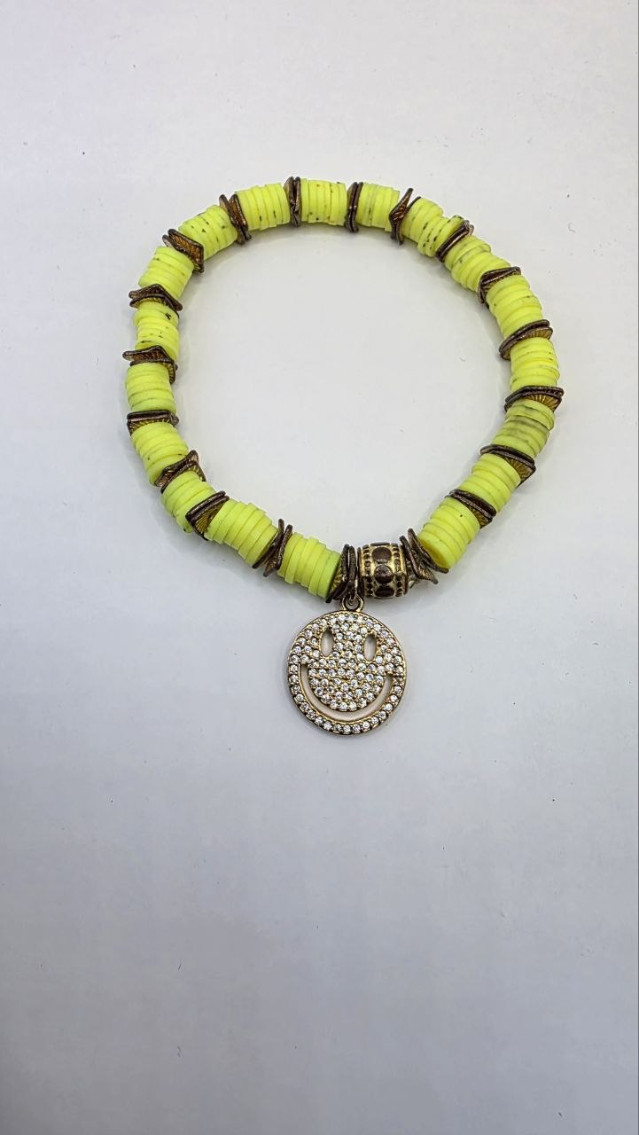 Neon Smiley Bracelet