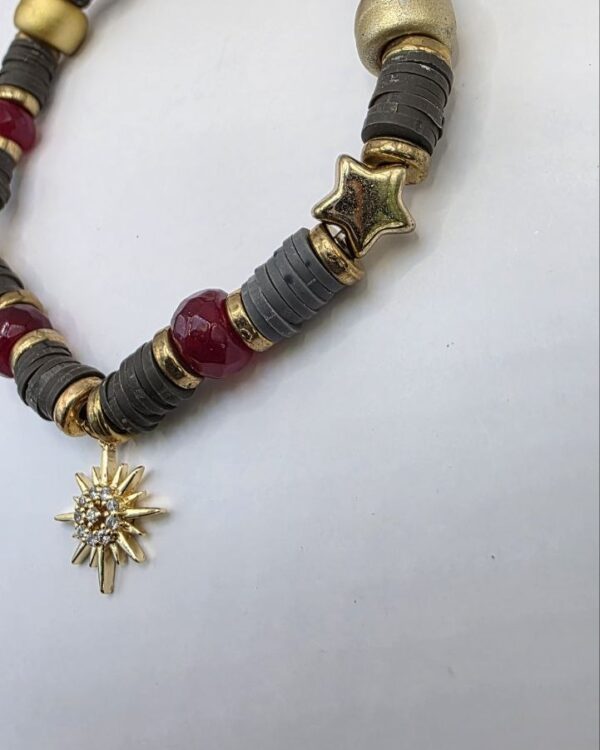 Red Sunburst Bracelet