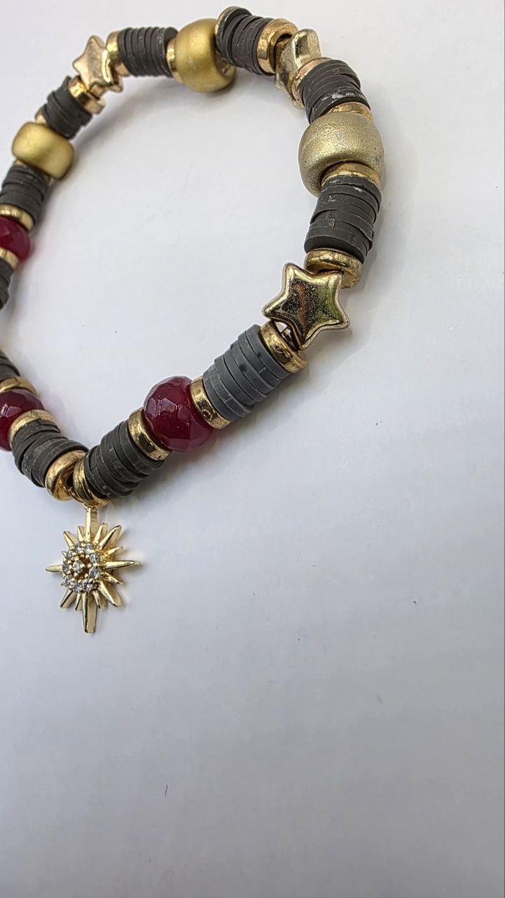 Red Sunburst Bracelet