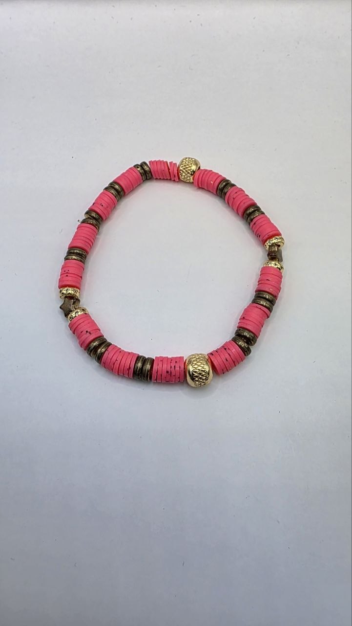 Pink Speckled Bracelet