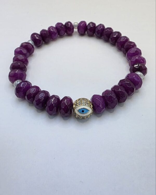 Purple Evil Eye Bracelet