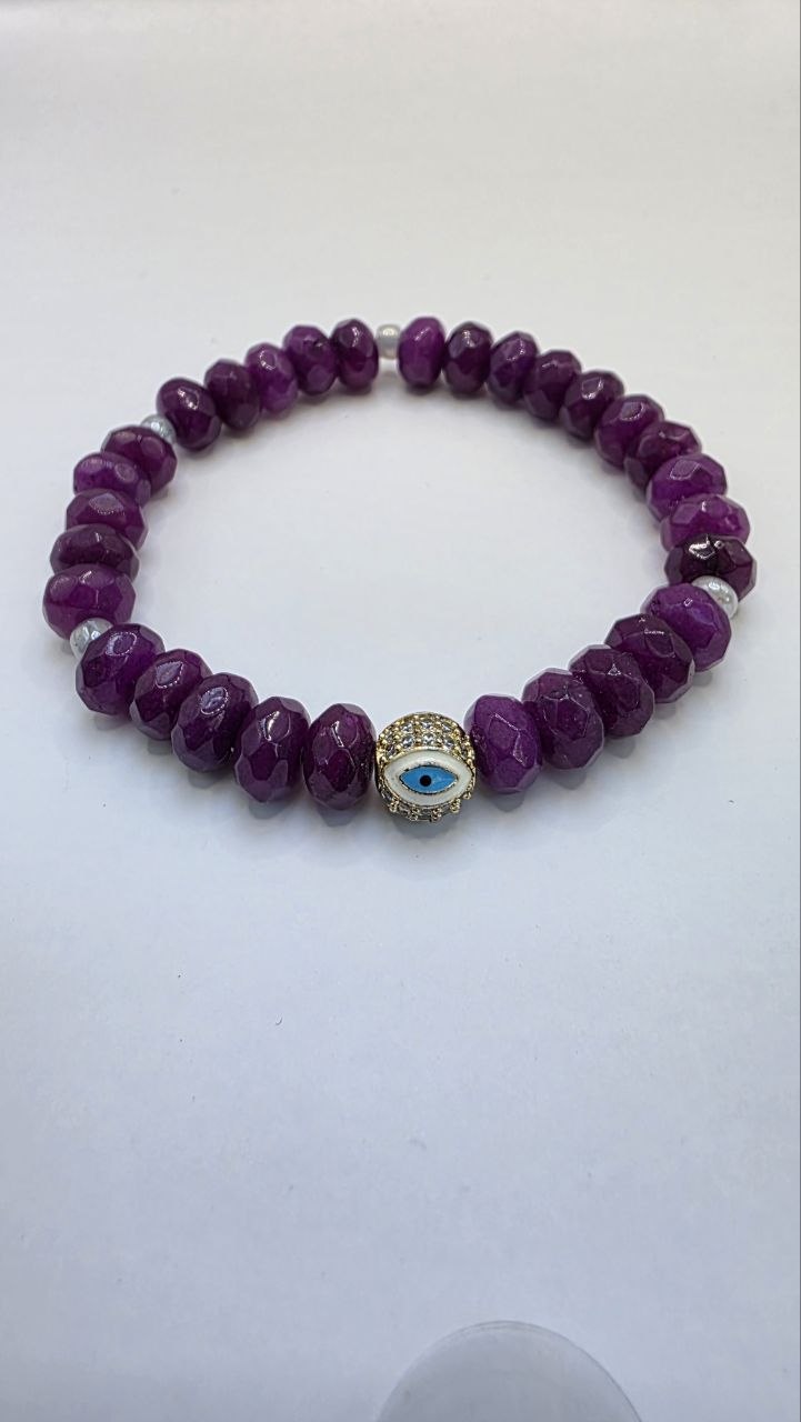 Purple Evil Eye Bracelet