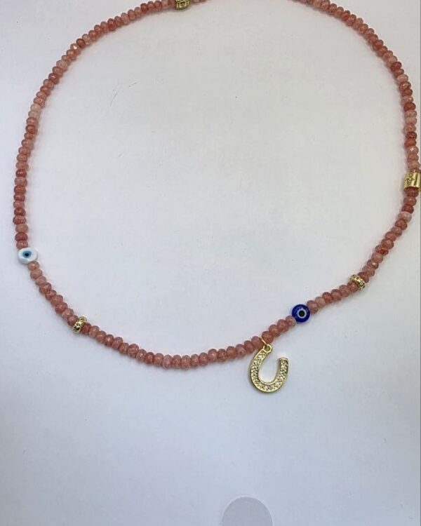 Sunstone Horseshoe Choker