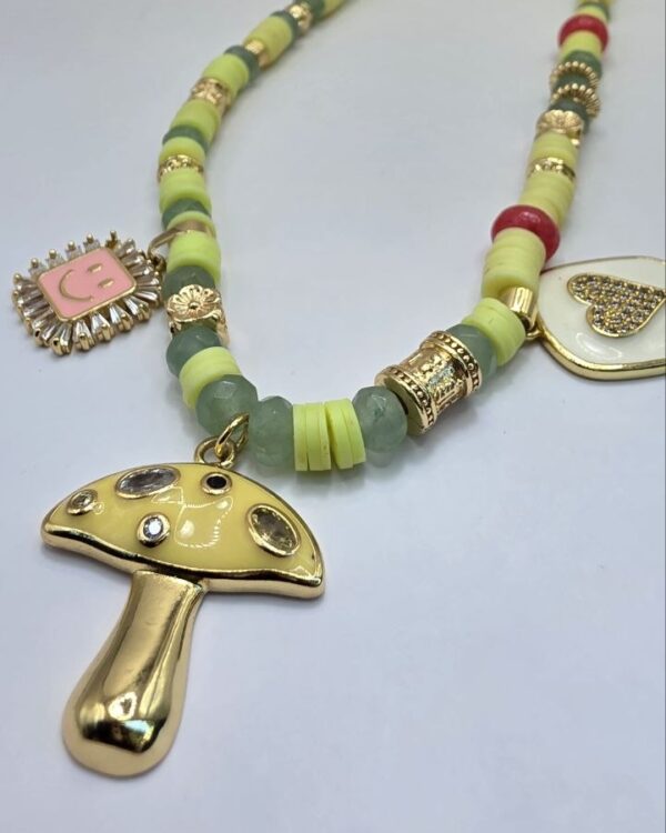 Mushroom Charm Necklace