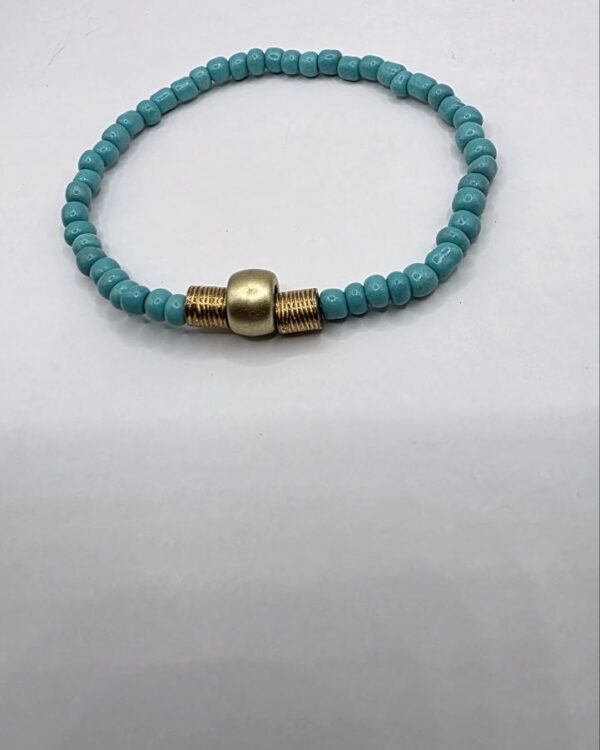 Turquoise Brass Bracelet
