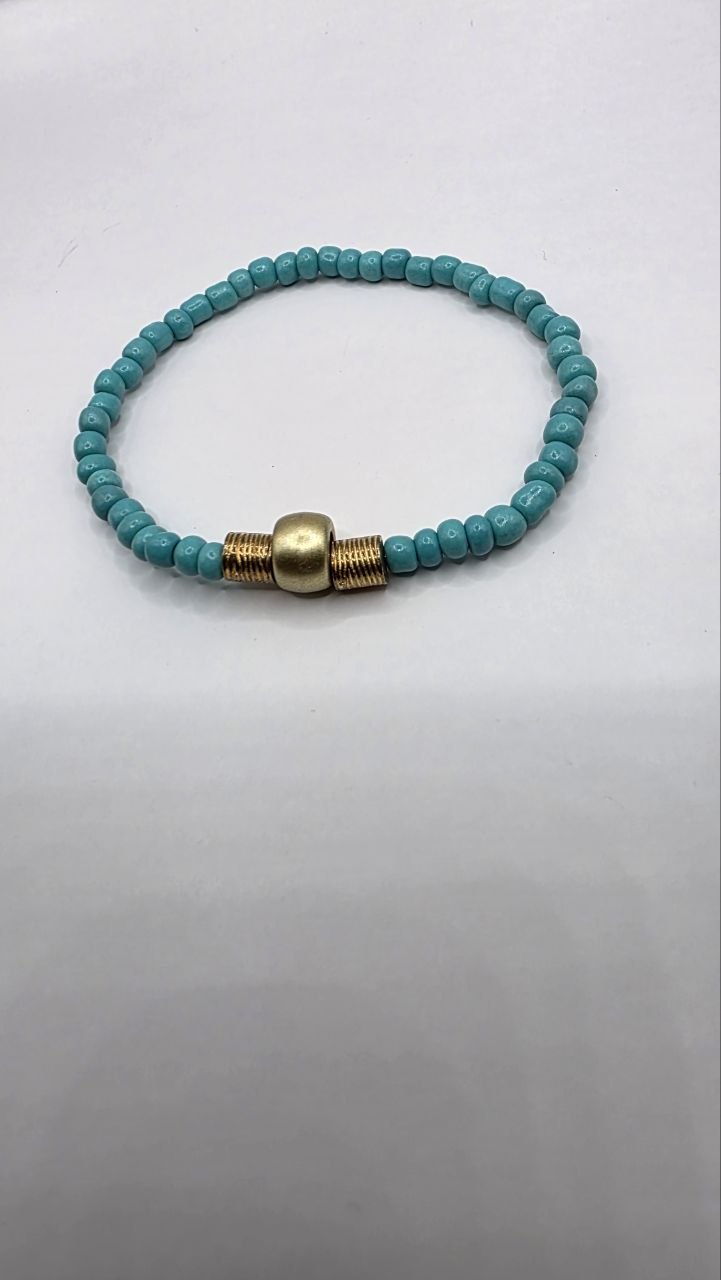 Turquoise Brass Bracelet