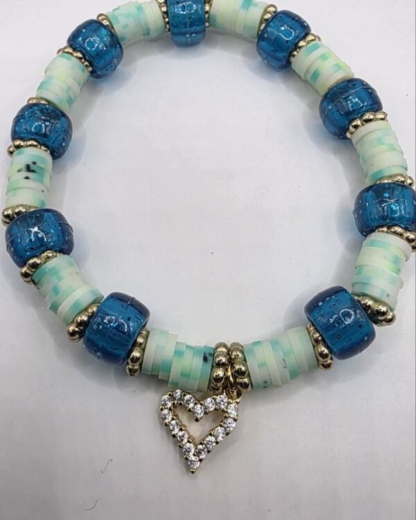 Blue Heart Bracelet