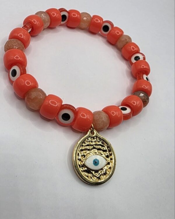 Coral Eye Bracelet
