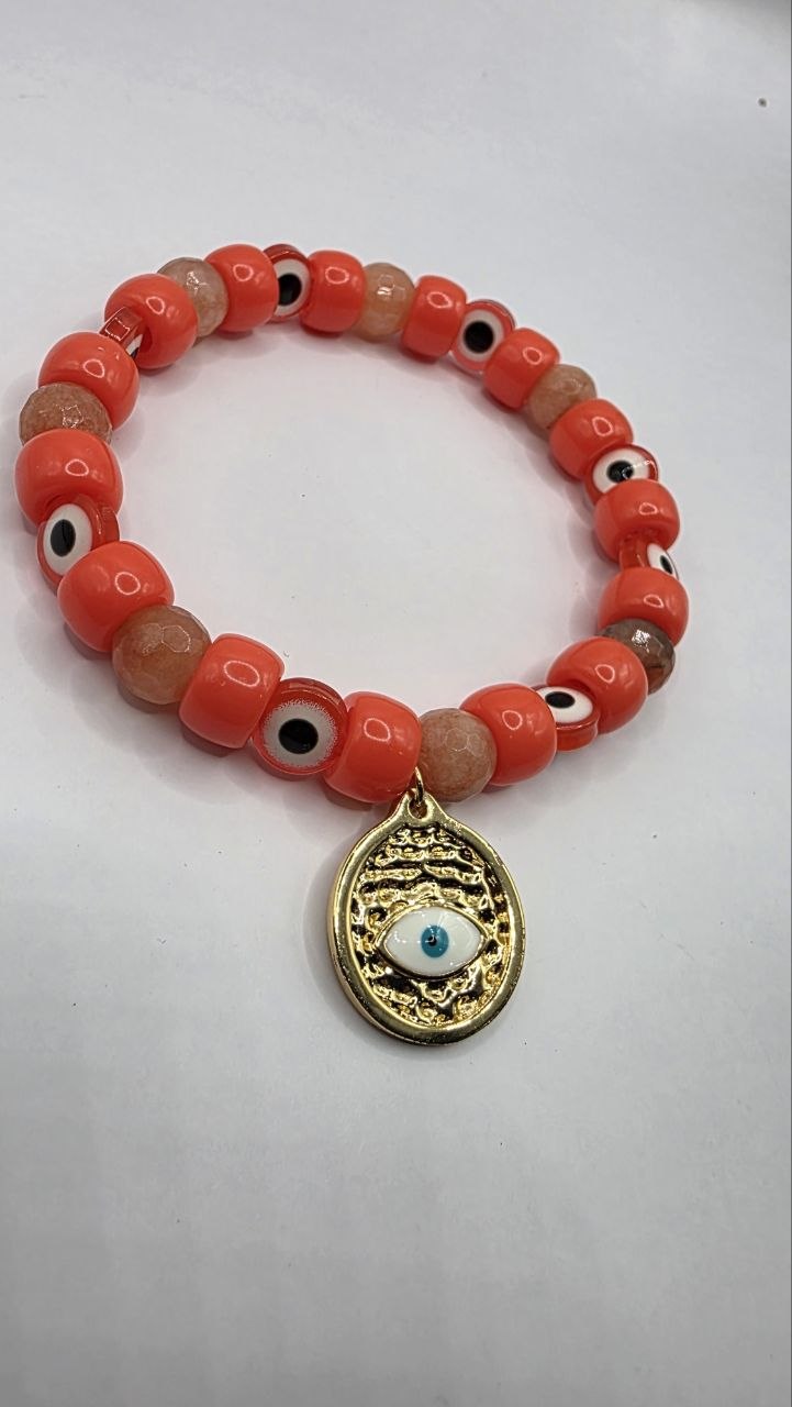 Coral Eye Bracelet