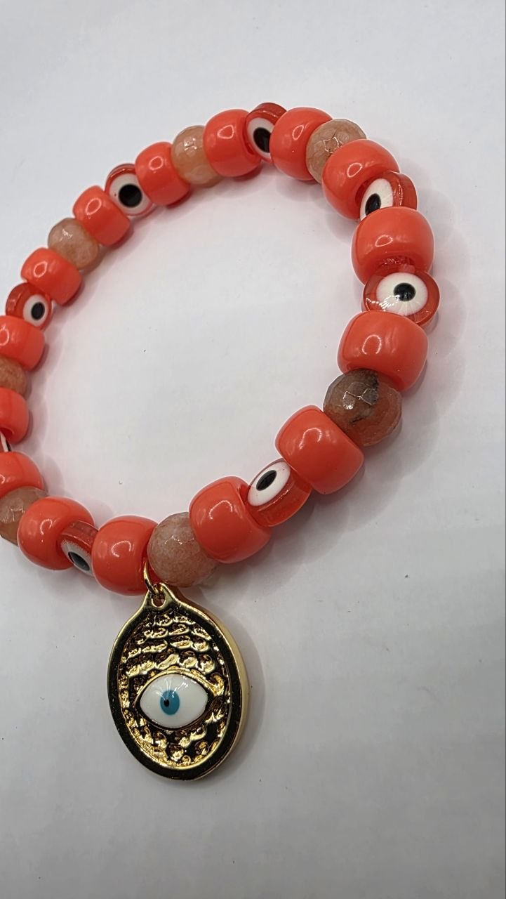 Coral Eye Bracelet