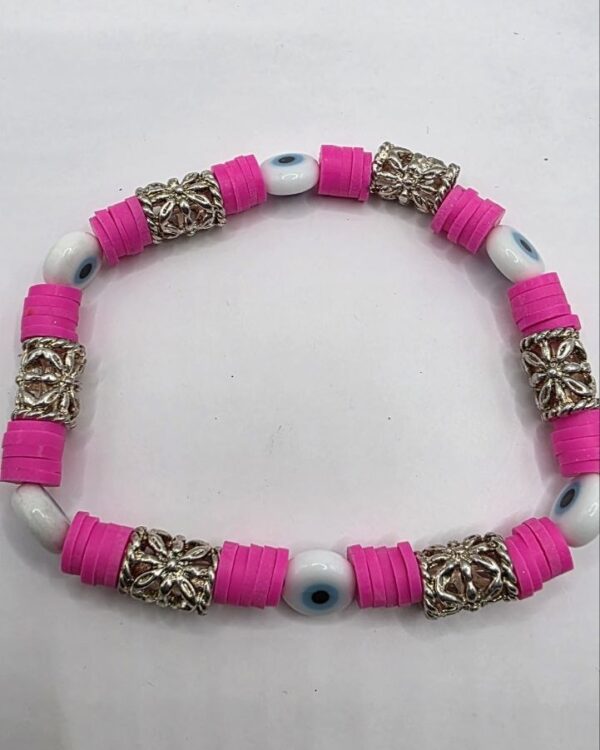 Pink Evil Eye Bracelet
