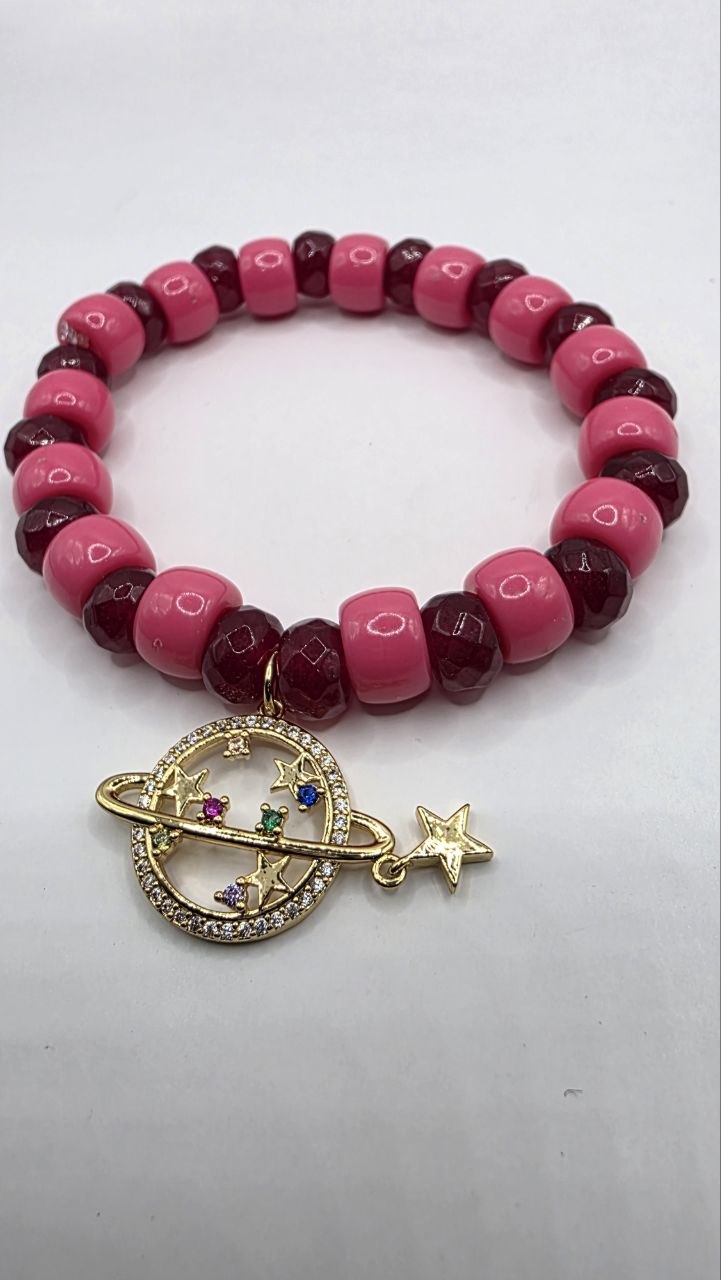 Pink Planet Bracelet