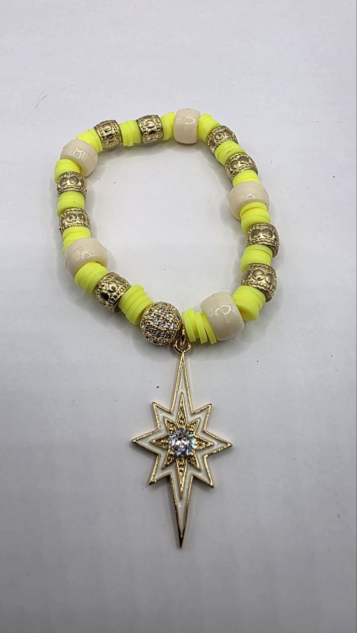 Neon Star Stretch Bracelet