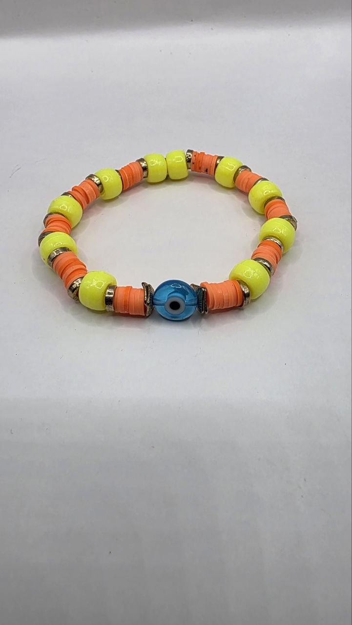 Neon Evil Eye Bracelet