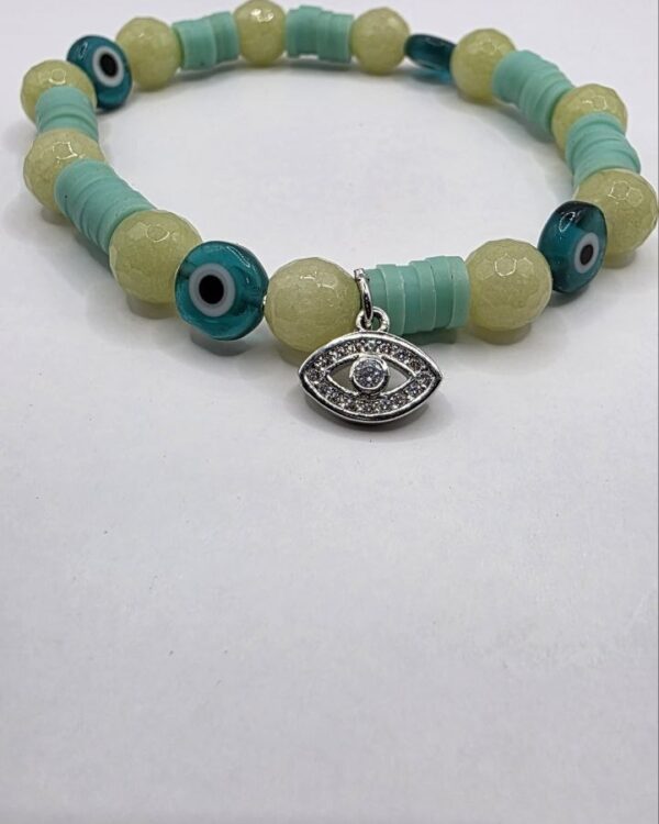 Green Turquoise Eye Bracelet