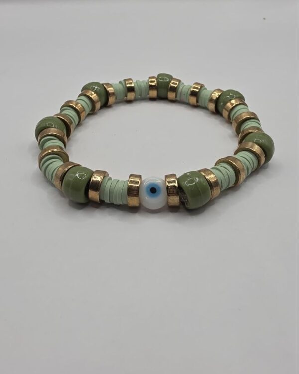 Olive Evil Eye Bracelet